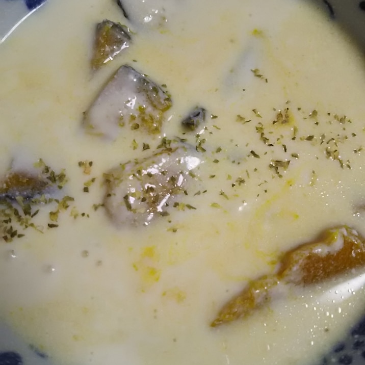 カボチャの豆乳スープ(^^)
